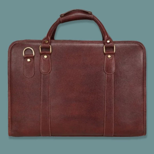 Daksh Genuine Leather Briefcase Laptop Bag Mozri